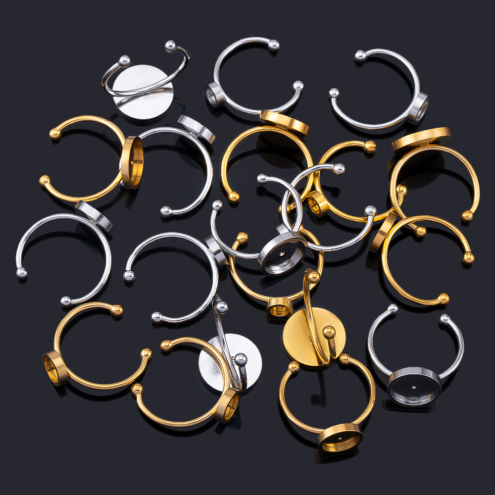 10 Buah Pengaturan Cincin Jari - Ring Blank Adjustable ulasan dan harga