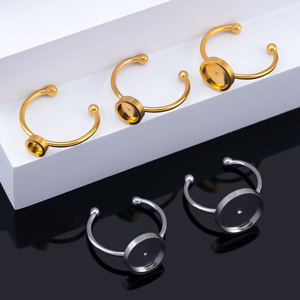 10 Buah Pengaturan Cincin Jari - Ring Blank Adjustable ulasan dan harga