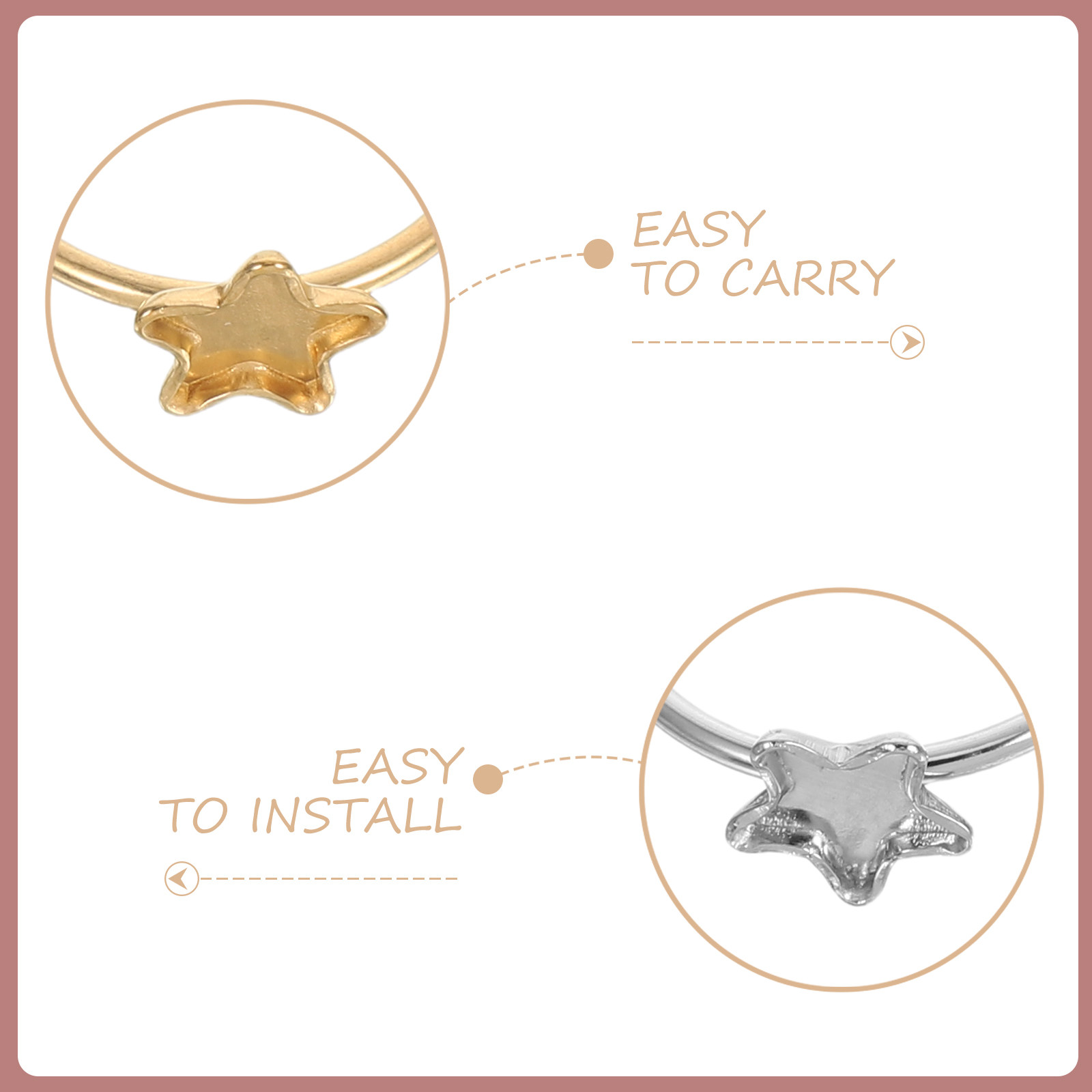 10Pcs Cincin Baja Tahan Karat  - Ring Blank Adjustable ulasan dan harga