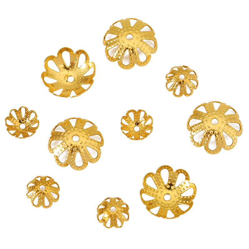 30pcs Tutup Manik-Manik Baja T - Bead Cap Flower ulasan dan harga