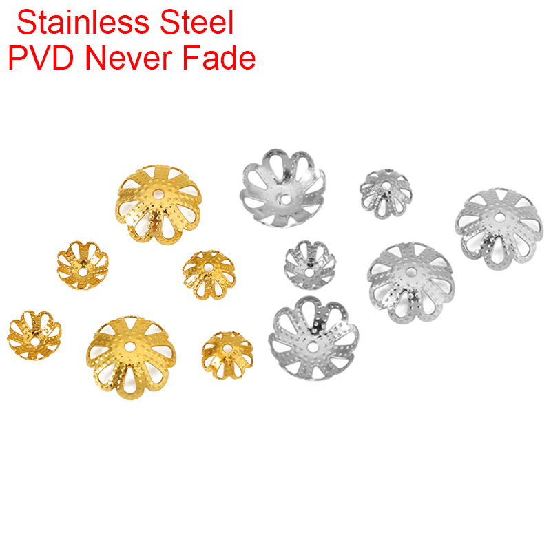 30pcs Tutup Manik-Manik Baja T - Bead Cap Flower ulasan dan harga