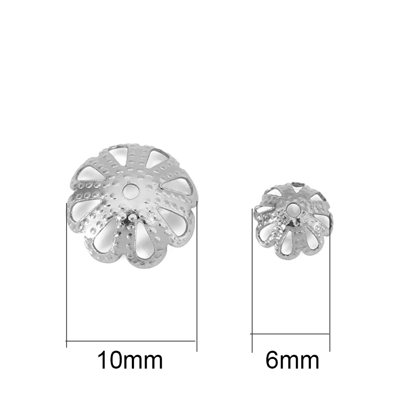 30pcs Tutup Manik-Manik Baja T - Bead Cap Flower ulasan dan harga