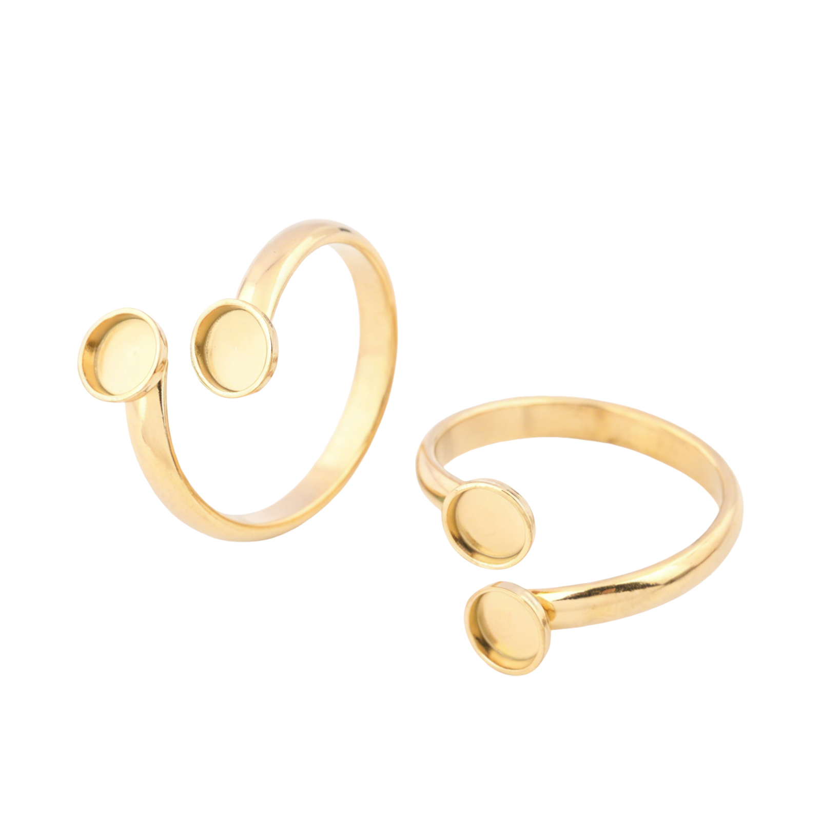 10 buah Cincin Kosong Berlapis - Ring Blank Adjustable ulasan dan harga