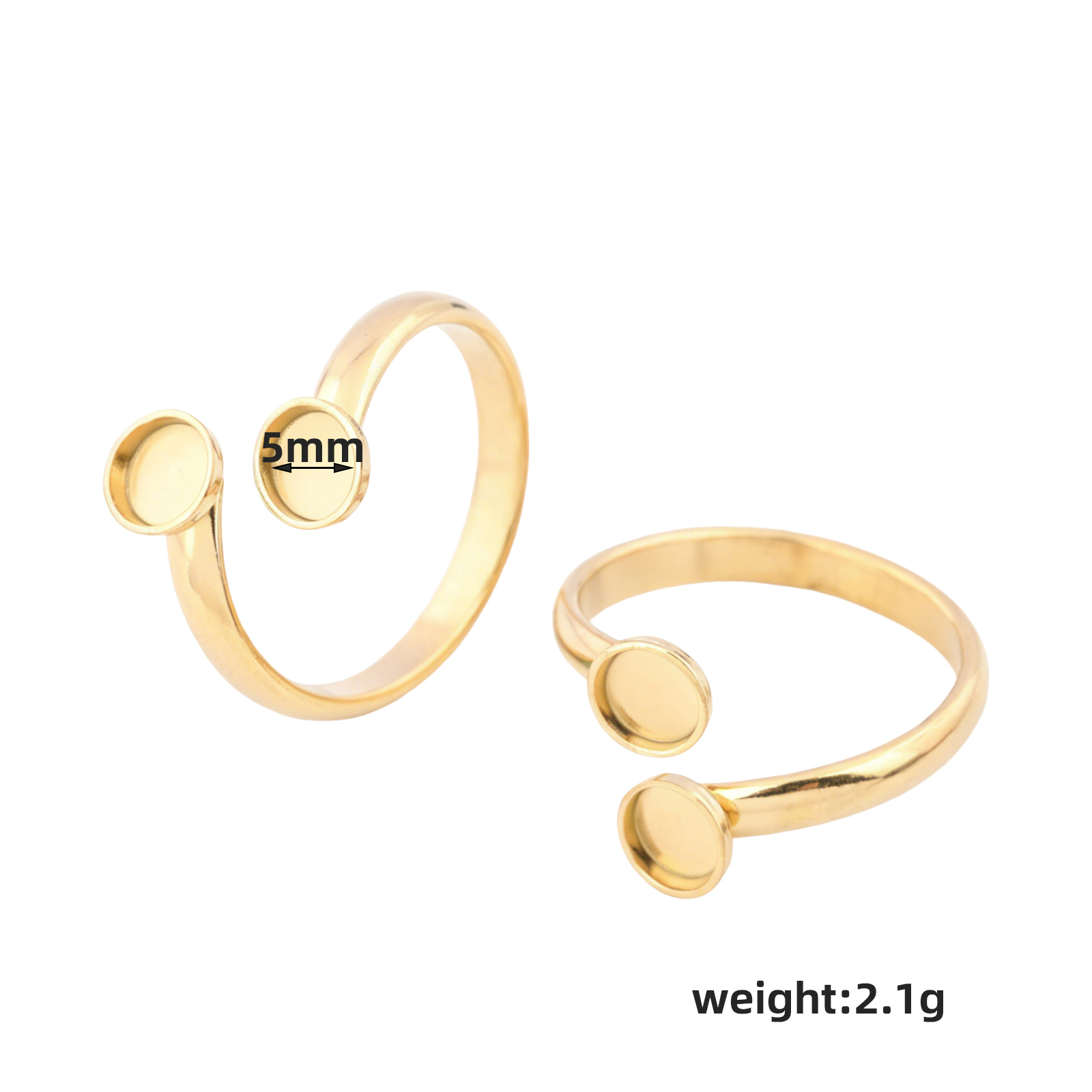 10 buah Cincin Kosong Berlapis - Ring Blank Adjustable ulasan dan harga