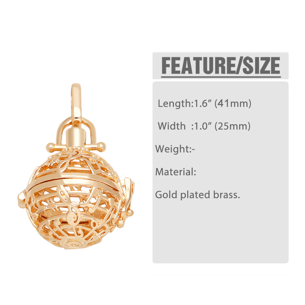 OCESRIO Liontin Bola Harmoni C - Jewelry Making Notes ulasan dan harga