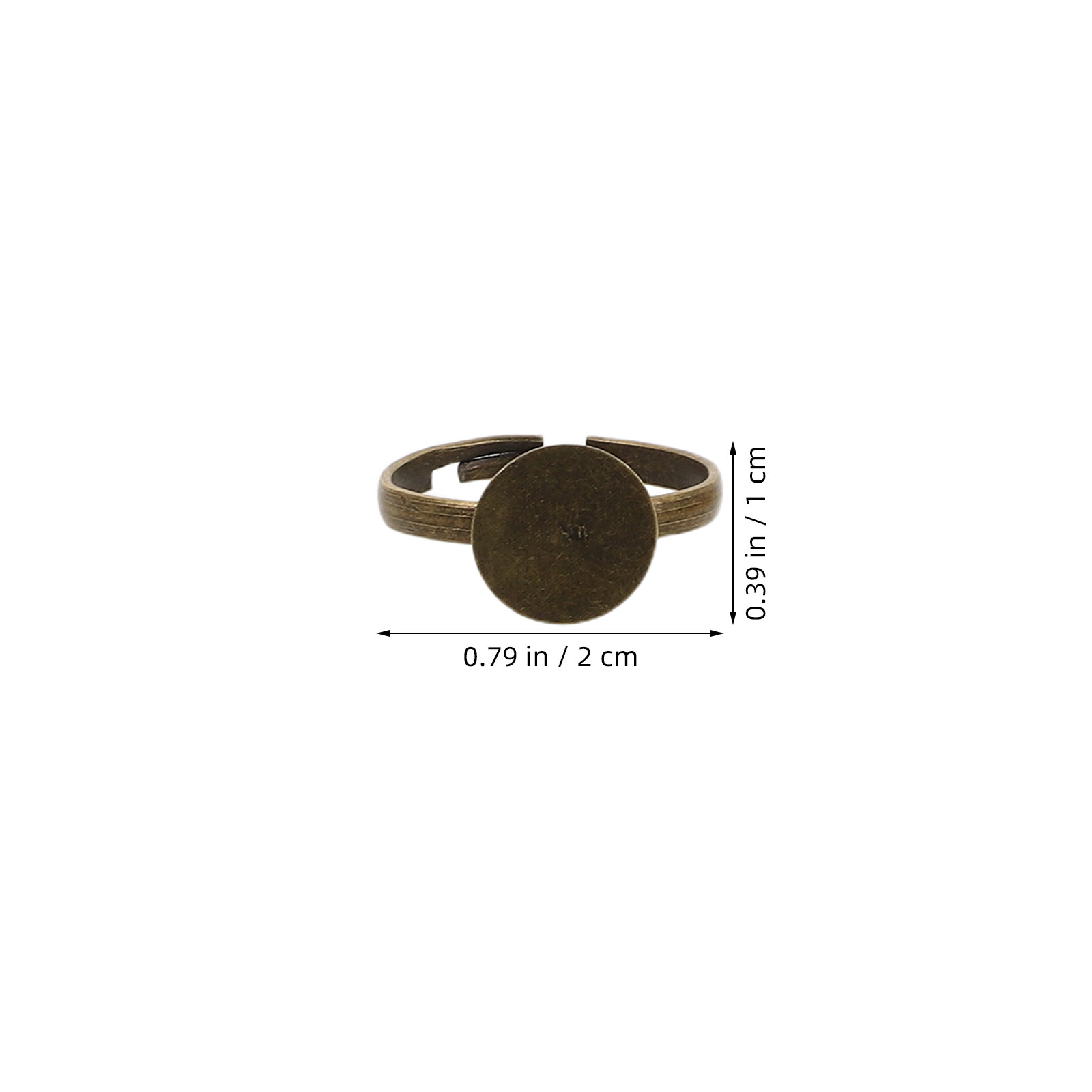 100Pcs Alas Cincin Cabochon Lo - Ring Blank Adjustable ulasan dan harga