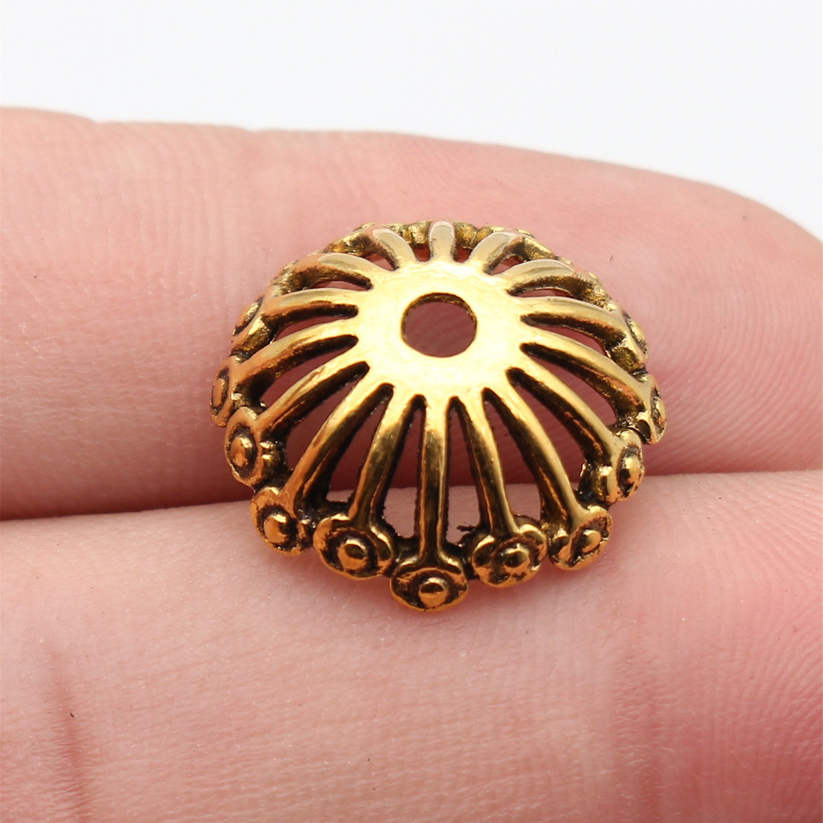 Manik-Manik Spacer Bunga Besar - Bead Cap Flower ulasan dan harga