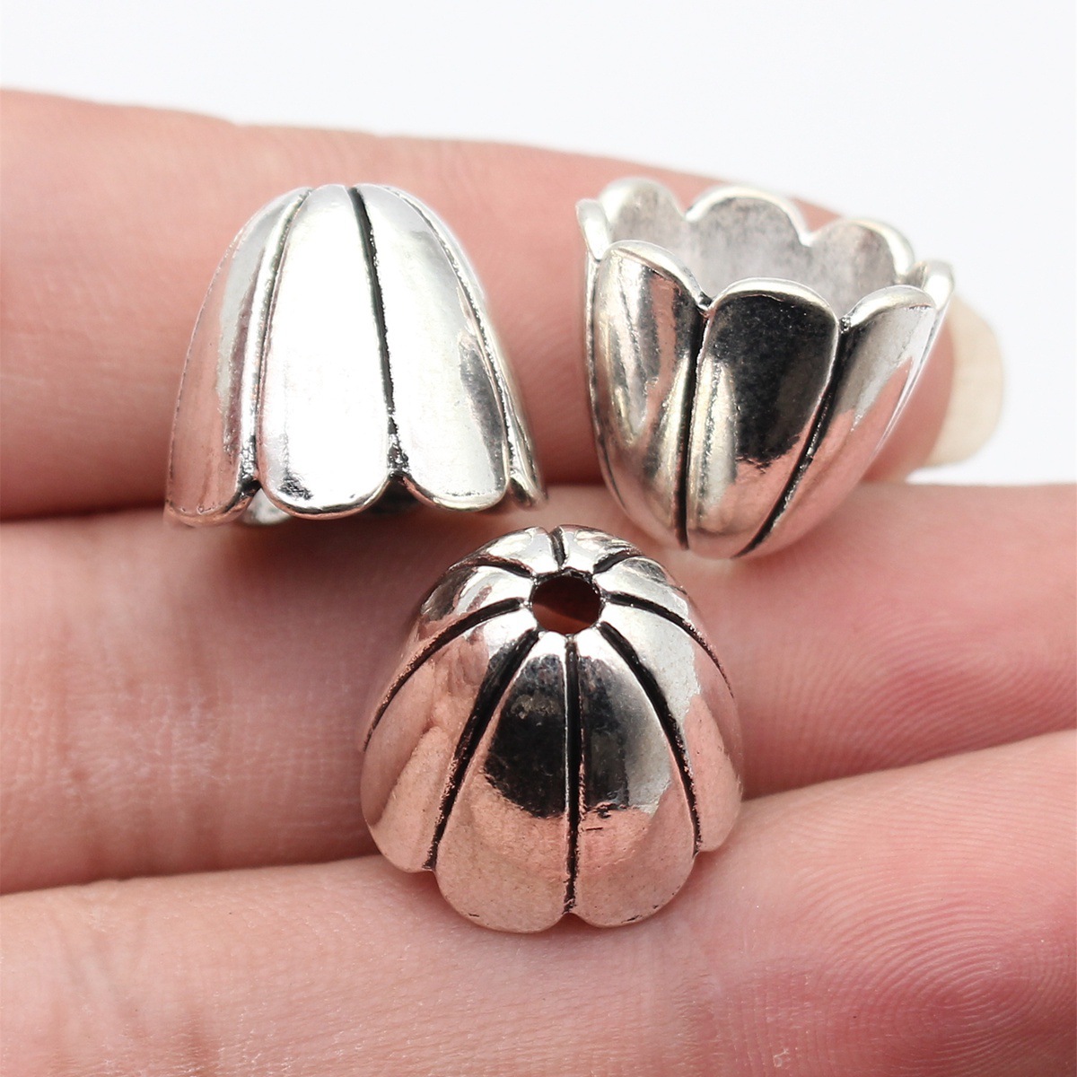 Manik-Manik Spacer Bunga Besar - Bead Cap Flower ulasan dan harga
