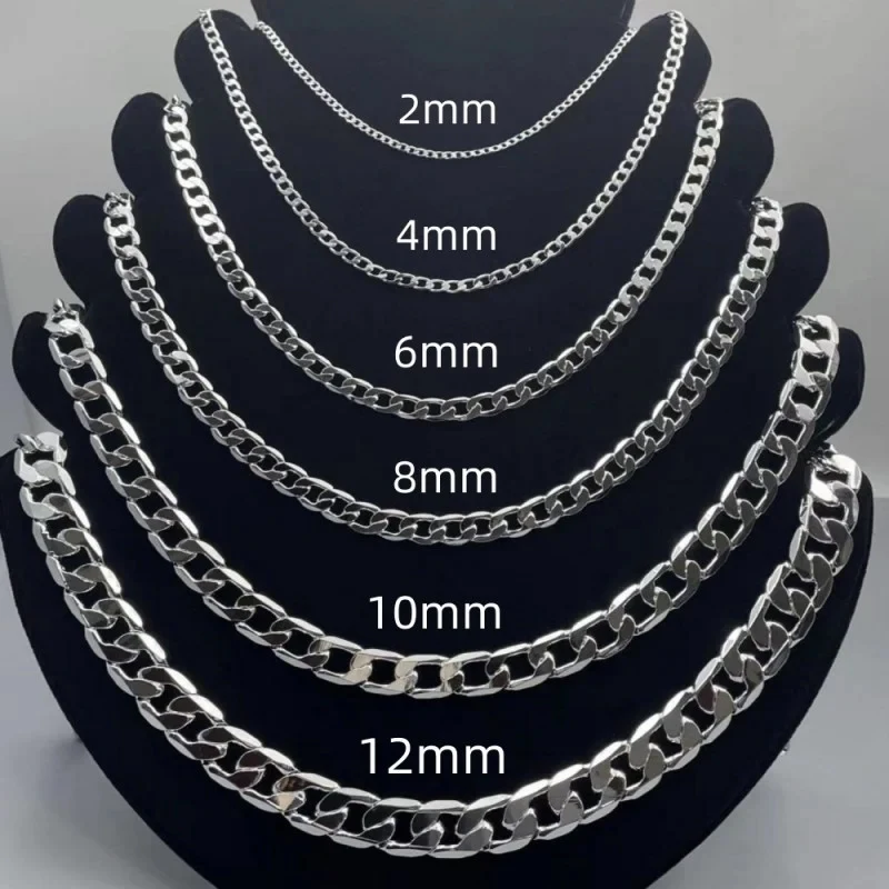 Kalung perak Sterling 925 pria - Lobster Clasp Silver ulasan dan harga