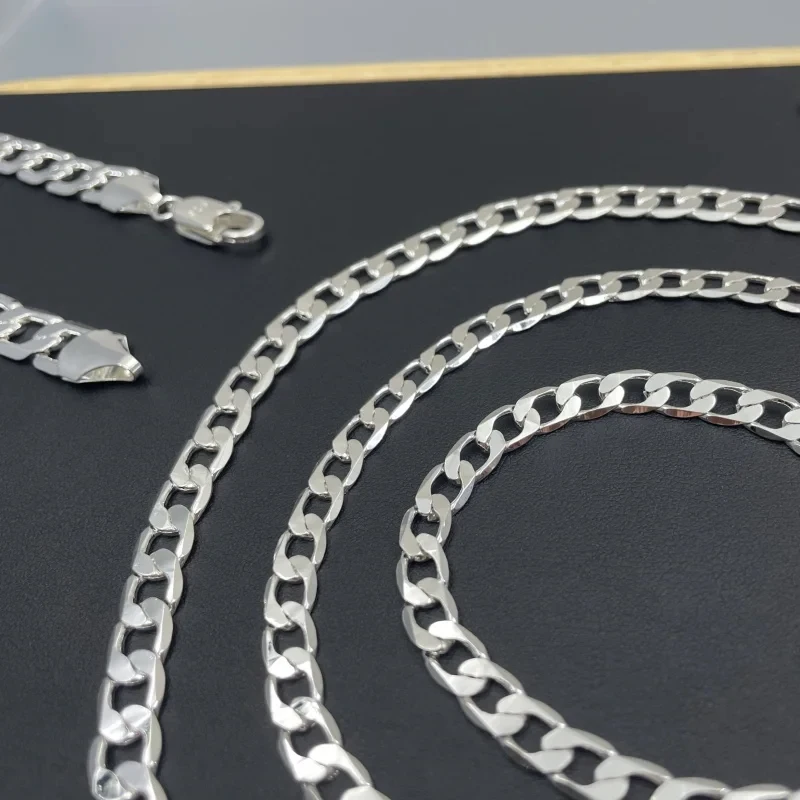 Kalung perak Sterling 925 pria - Lobster Clasp Silver ulasan dan harga