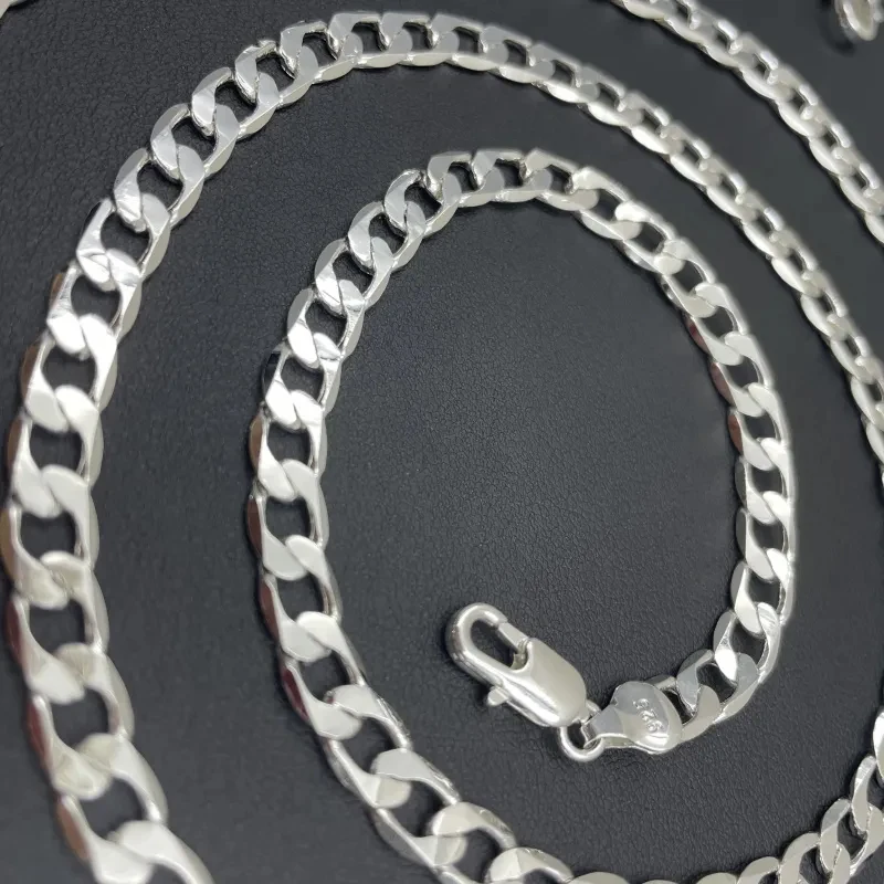 Kalung perak Sterling 925 pria - Lobster Clasp Silver ulasan dan harga