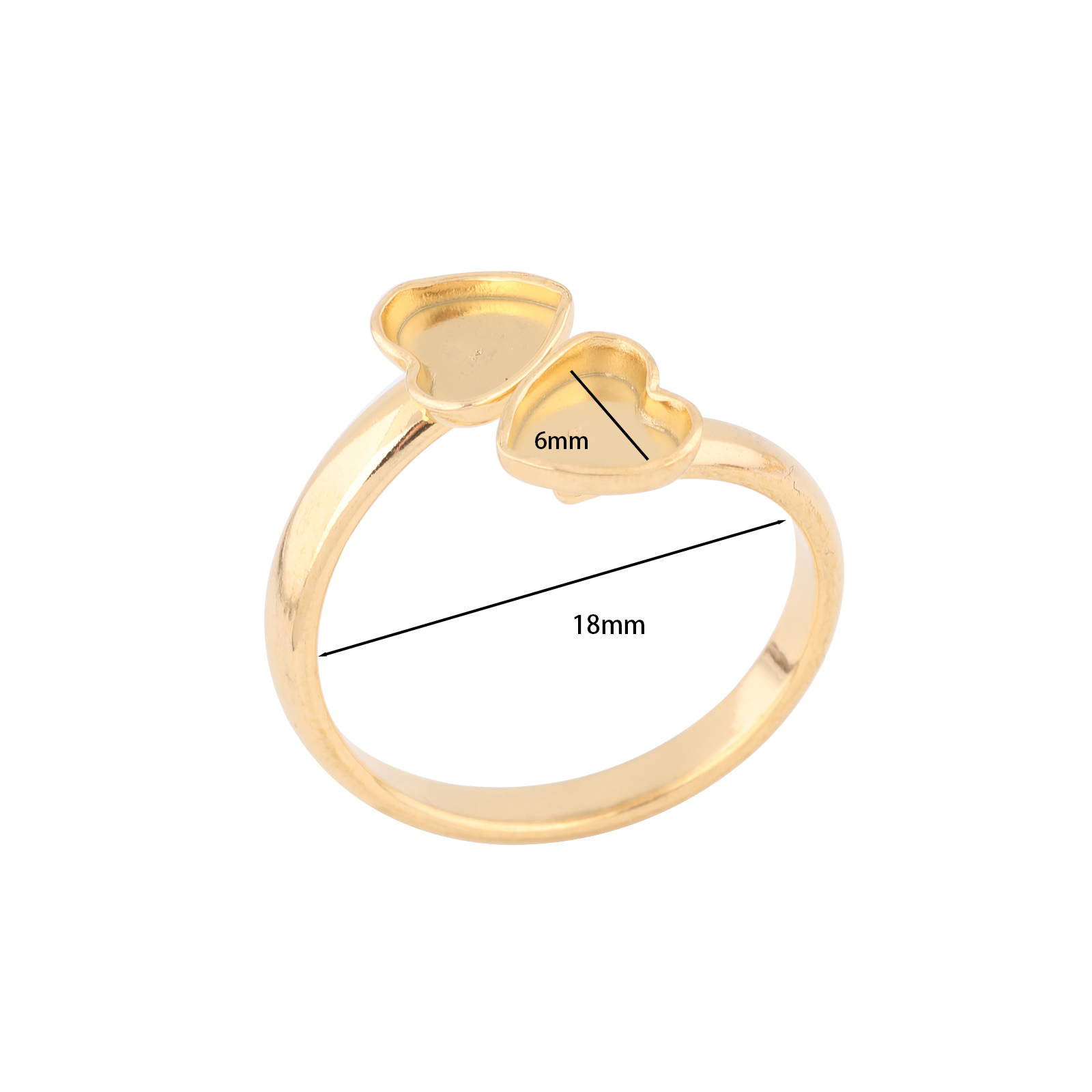 10 Buah Baja Tahan Karat Berla - Ring Blank Adjustable ulasan dan harga