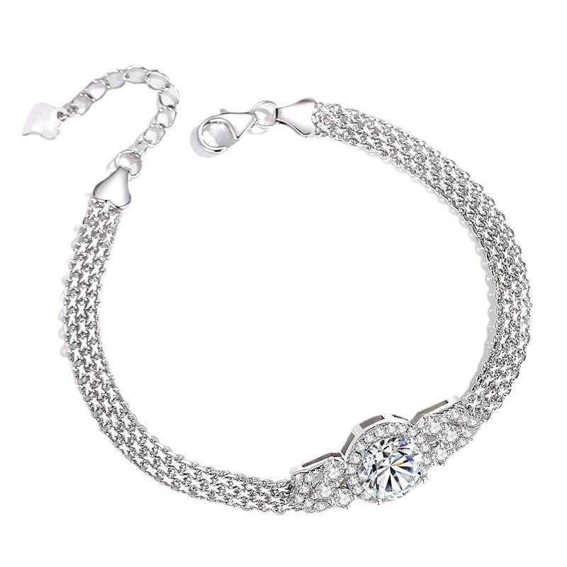 Baru 2 Karat D Warna VVS1 Mois - Lobster Clasp Silver ulasan dan harga