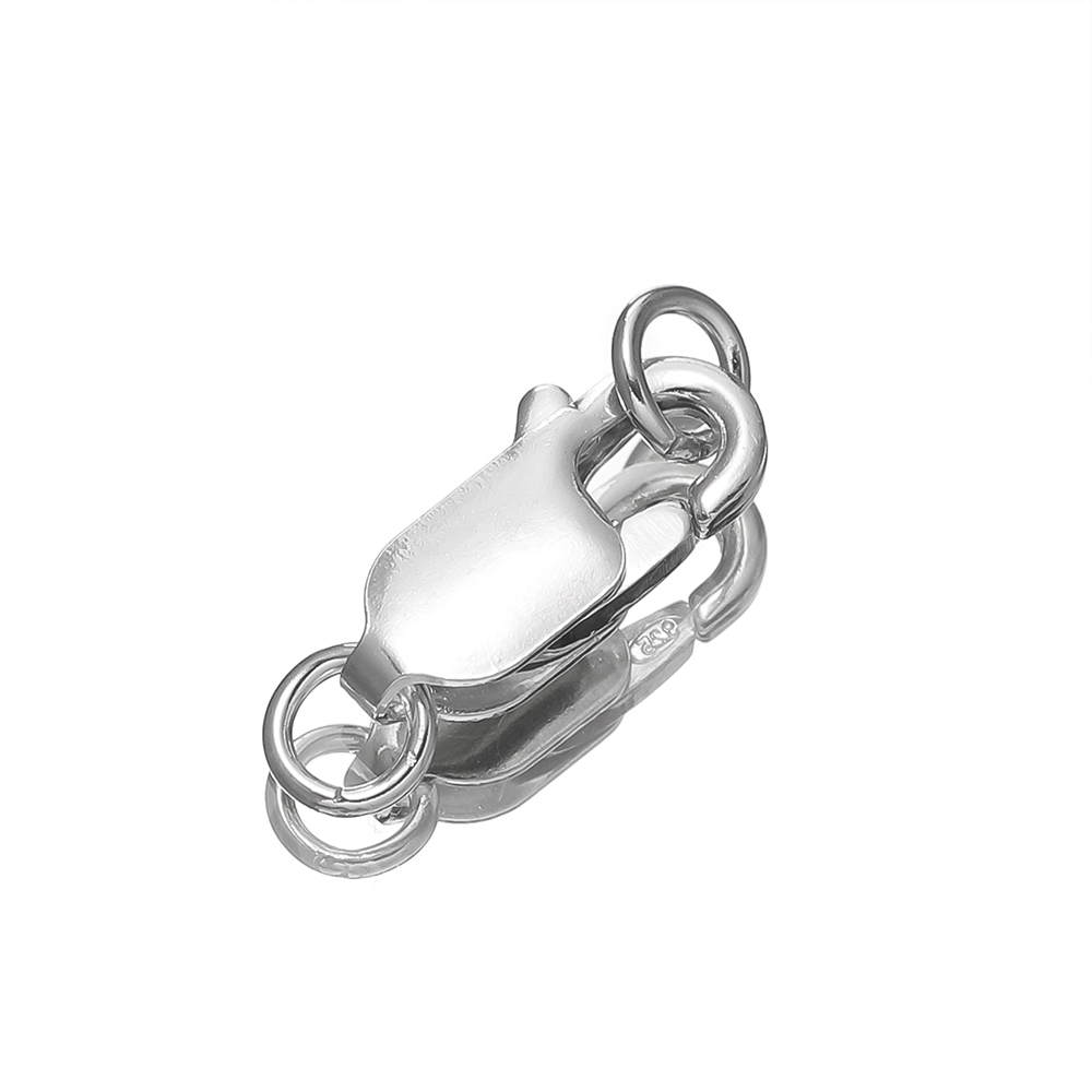 2 Buah Gesper Konektor Perhias - Lobster Clasp Silver ulasan dan harga
