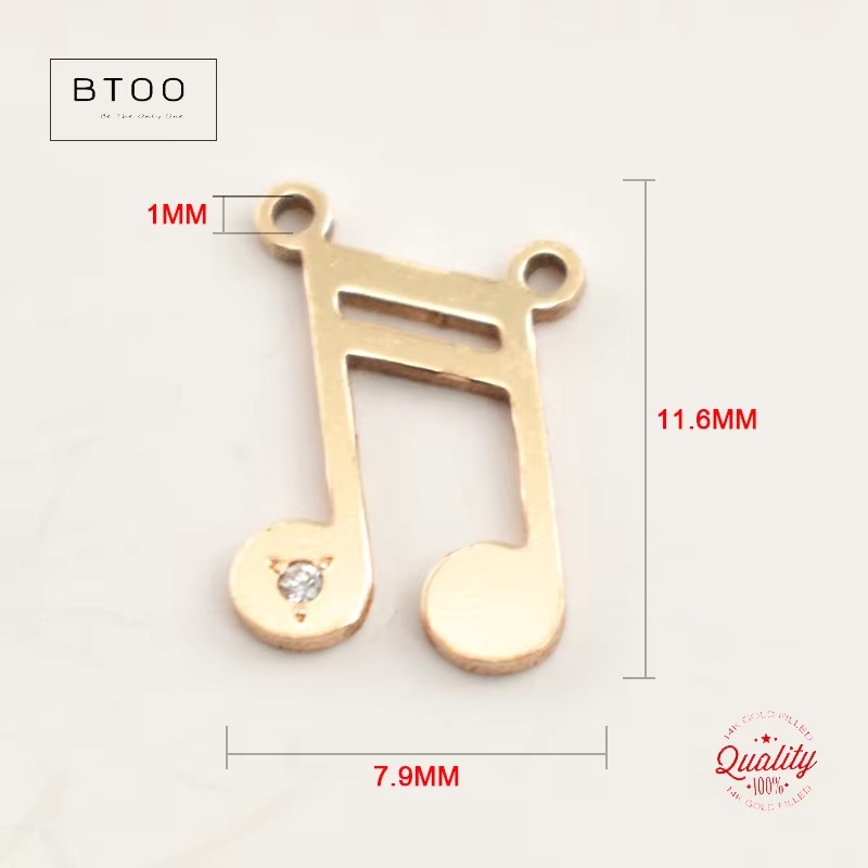 Liontin Berbentuk Not Musik Ta - Jewelry Making Notes ulasan dan harga