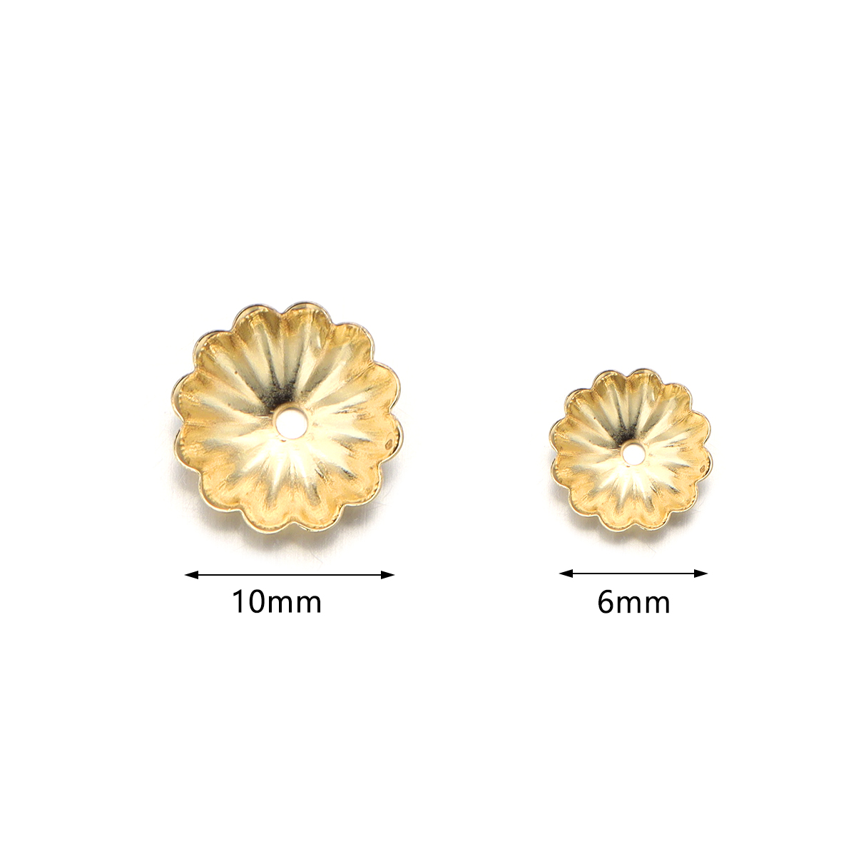 50pcs Tutup Manik-Manik Bunga  - Bead Cap Flower ulasan dan harga